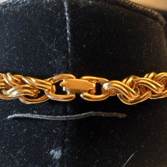 Monet heavy braided chain, vintage - Picture 3 of 7